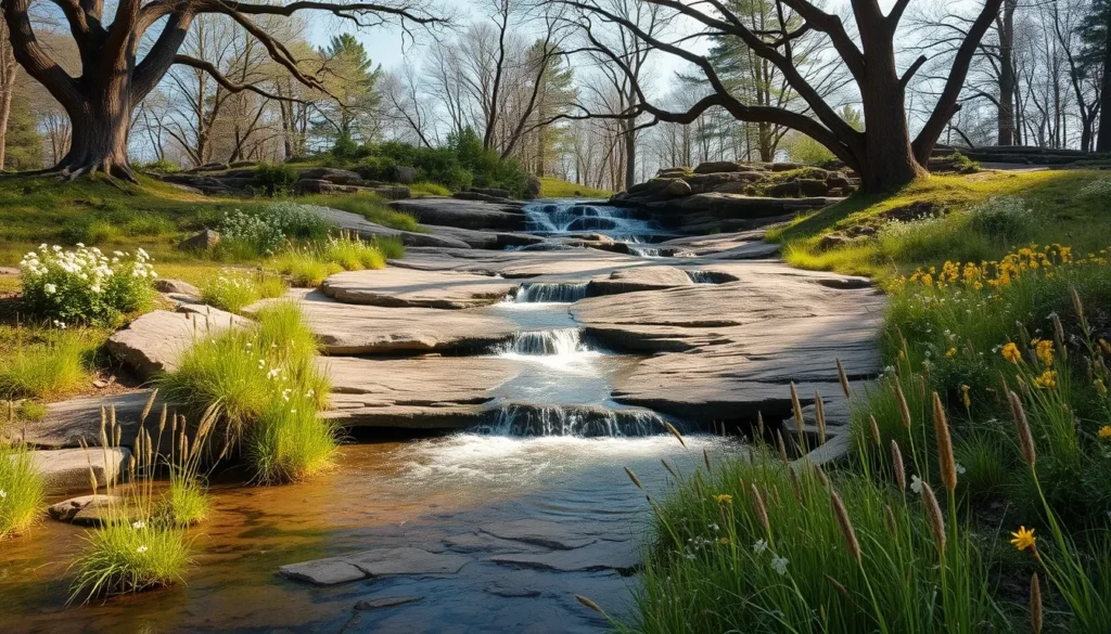 Waterfall Glen Main Loop & Rocky Glen Waterfall - Waterfall Glen trail Chicago Scenic Photography