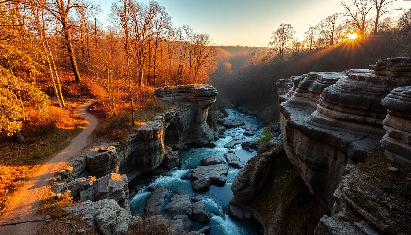 Waterfall Glen Loop scenic trail photography