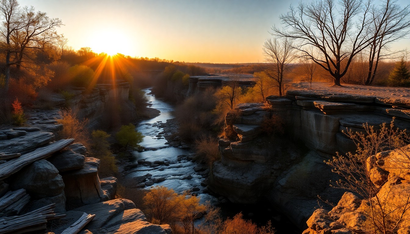 Kankakee River Rock Creek - Chicago Life Magazine scenic photography